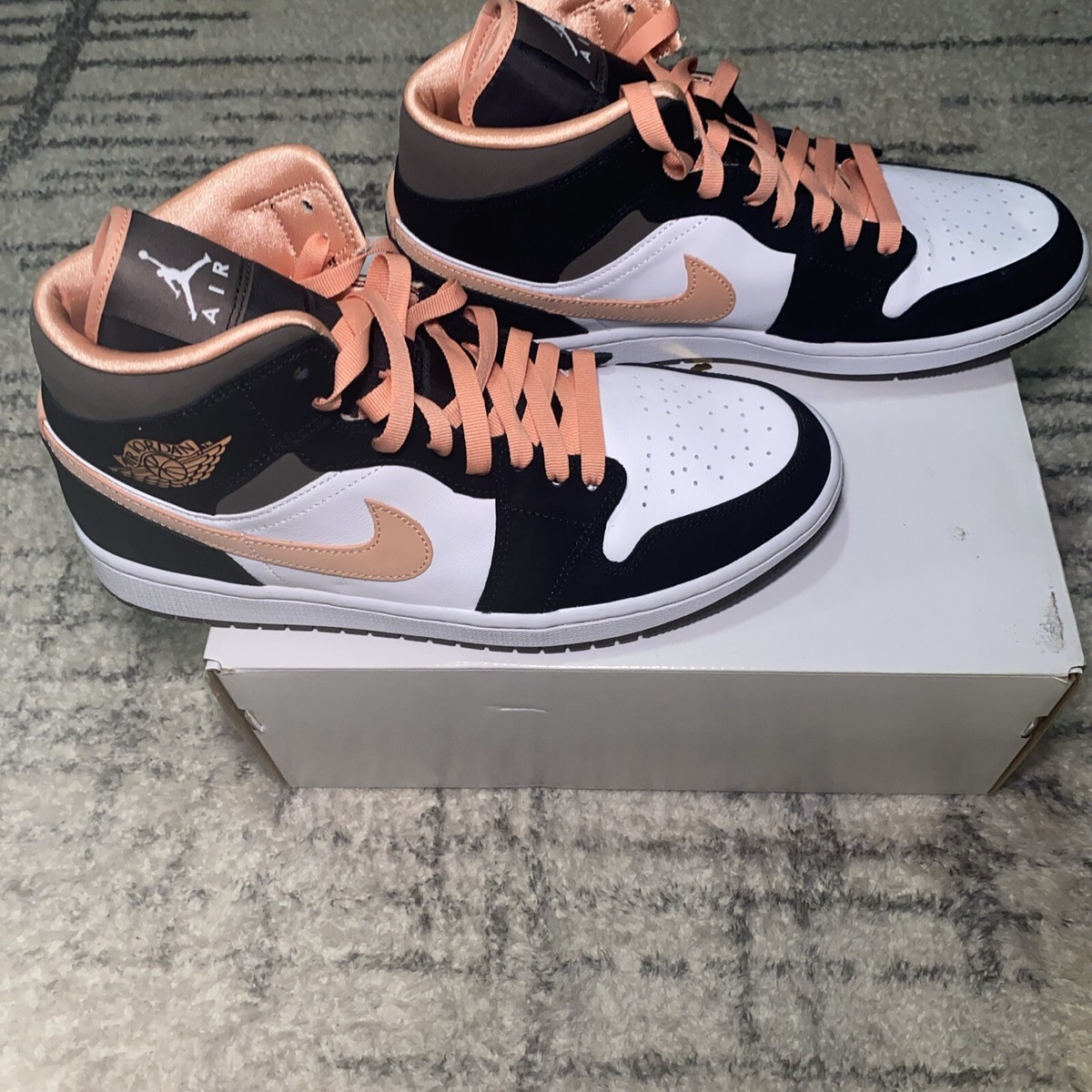 Air Jordan 1 SE Mid Peach Mocha W 194954829319| eBay