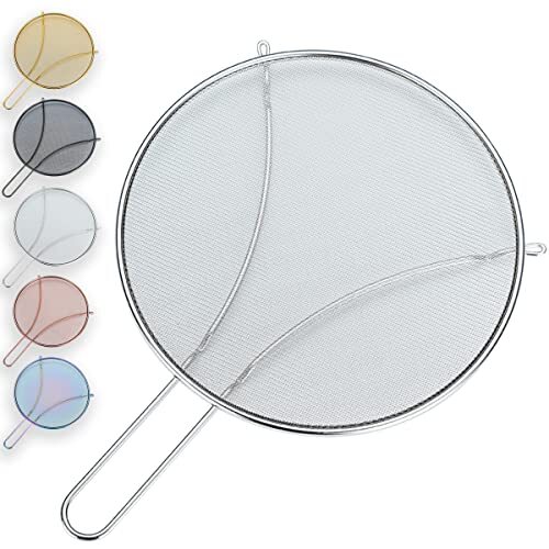12 Inch Splatter Screen for Cooking Stainless Steel Fine Mesh Grease Guard - Bild 1 von 7