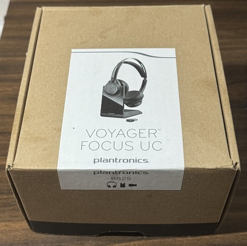 PLANTRONICS VOYAGER FOCUS UC BT B825 Wireless Headset {VERY GOOD CONDITION} - Picture 2 of 3