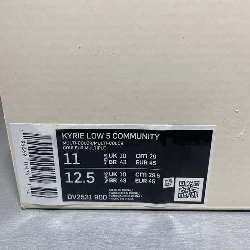 Nike Kyrie Low 5 Community ‘Jewell Loyd’ Basketball Shoes DV2531-900 Men Size 11 - Picture 7 of 7