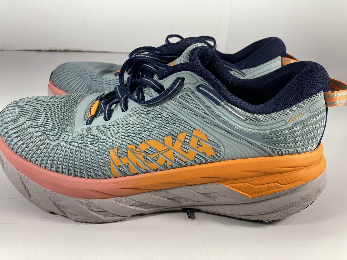 Hoka One One Bondi 7 Running Shoes Women Size 8.5 B Lace up  display picture 2