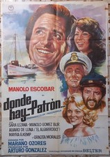 PÓSTER original de la película española Donde hay patrón película Mariano Ozores Manol Escobar