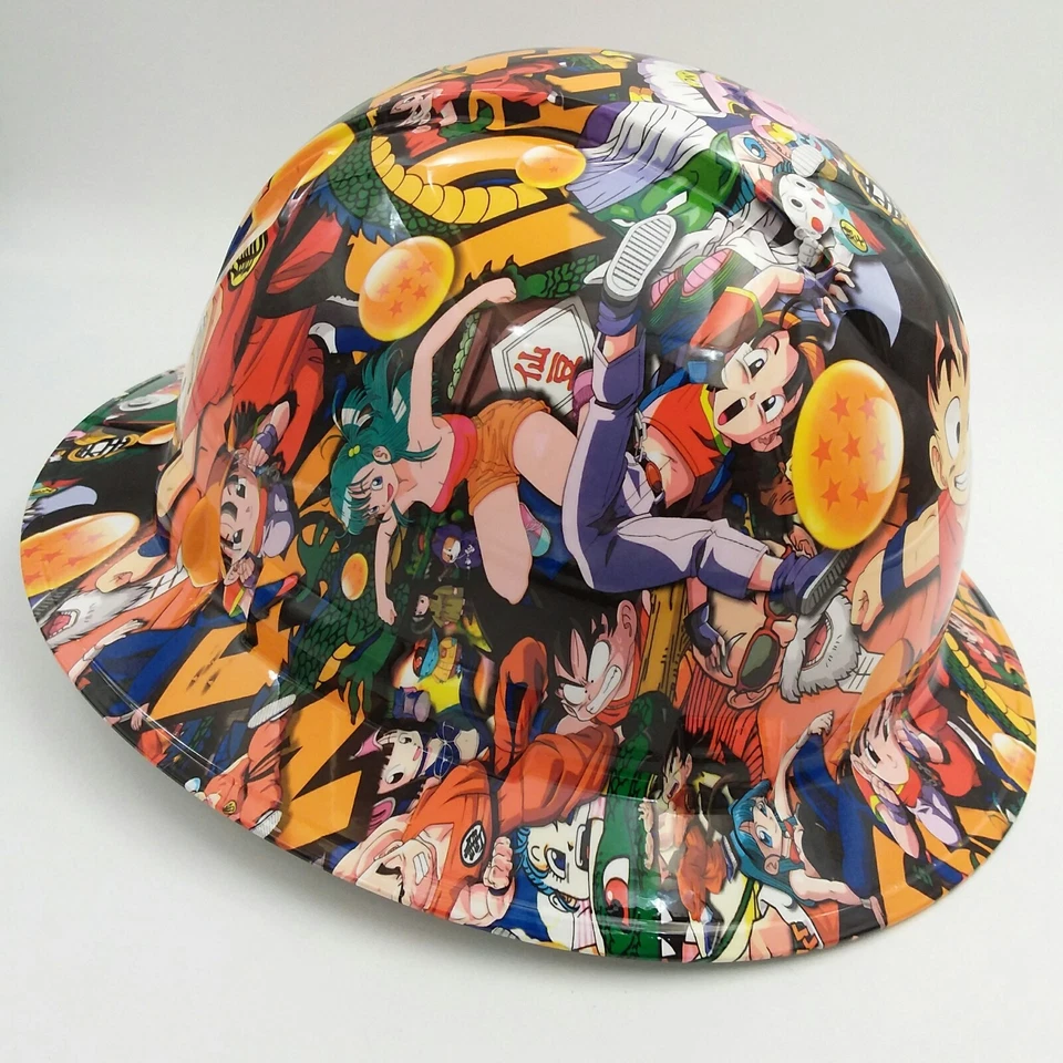 FULL BRIM Hard Hat custom hydro dipped , NEW DRAGON BALL Z  HOT NEW PYRAMEX  - Image 3 of 4