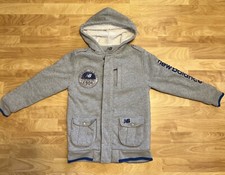 New Balance Hooded Boys Winter Jacket Size 10/12 Gray