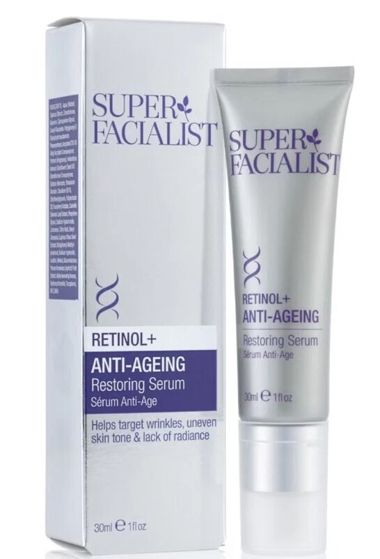 Super Facialist Retinol+ Anti Ageing Restoring Serum 30ml BOXED