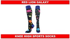RED LION GALAXY KNEE HIGH SOCCER LACROSSE BASKETBALL SPORTS SOCKS SMALL