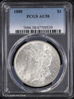 1880-P $1 Morgan Silver Dollar PCGS AU 58
