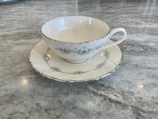 Musette by Lenox FLAT CUP AND SAUCER SET, Made in USA