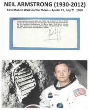 NEIL ARMSTRONG (+2012) - Astronaut / First Man on the Moon - Authentic Autograph