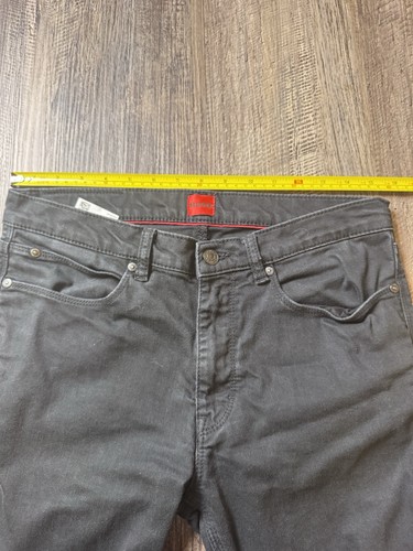 Hugo Boss Mens Jean 30x26 Black Straight Minimalistic Preppy Business Casual - Picture 5 of 10