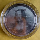 2021 Tokelau Icon Mona Lisa 1 oz .999 silver Lenticular Prooflike BU coin
