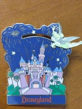 Tinker Bell Flying Over Disney Castle 3D Slider LE 2400 Year 2001