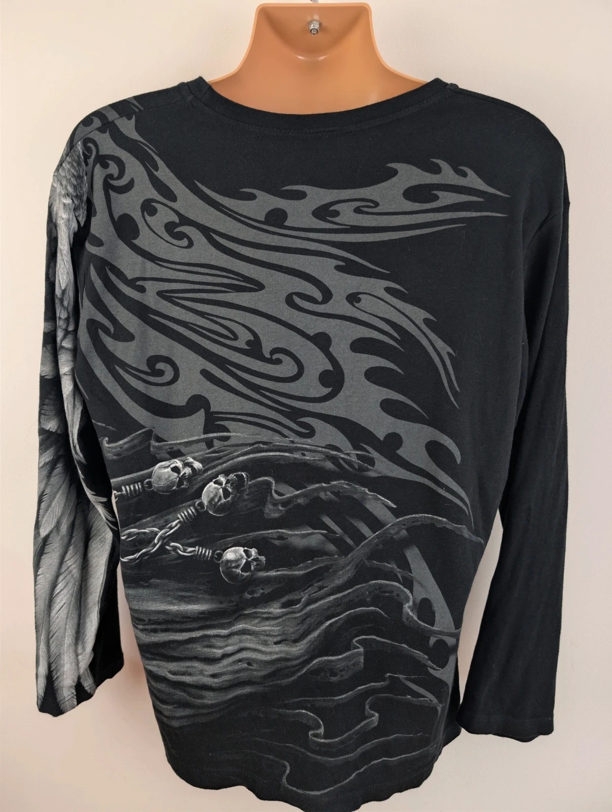 Spiral Direct grm reaper graphic design long sleeve t-shirt. Mens XL. DN3679 image 5