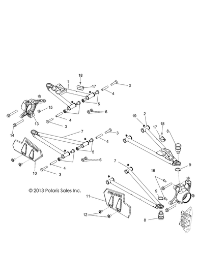 Polaris Control Arm Weld, Lower, Front, Matte Black - Picture 2 of 2