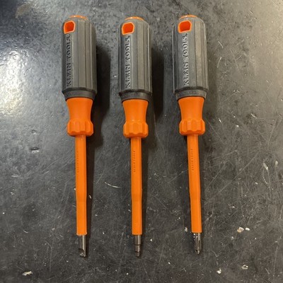 Klein Tools 85073Ins Screwdriver Set, Sae, 3 Pcs