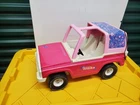 Vintage 1970’s Hot Pink Daisy Tonka Jeep Bronco Barbie Style Metal Made in USA