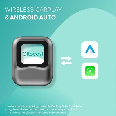 OTTOCAST NANO Ai Box Android 13 Wireless android Auto & CarPlay