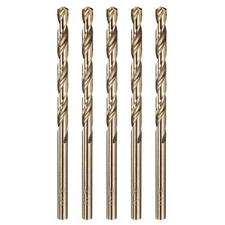 5pcs Drill Bit - #26 4341 HSS Gold Woodworking Handicraft