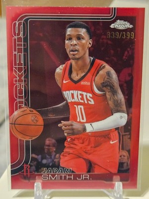 2025-2026 Topps Chrome Jabari Smith Jr. Magenta Pink Refactor /399 #62