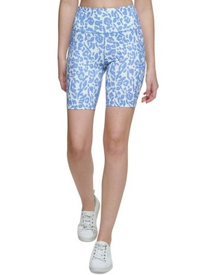 Calvin Klein Performance Women's Printed High-Waist Bike Shorts XL NEW PF2S8791
