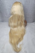 34inch 613 Blond  Absolutely Gorgeous Wig. HD Lace, 250 , 100 Human Hair.  