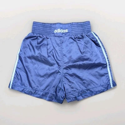 ADIDAS Boxing Glanz Nylon Shorts 38 S Damen Sport Vintage lila Muay Thai Gym - Bild 1 von 4