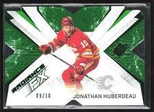 Jonathan Huberdeau 2022-23 SPx Radiance FX Green /10 #RFX-38 Calgary Flames