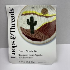 Punch Needle Kit, 6  Desert Setting, Cactus, ...