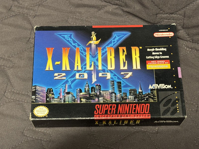 X-Kaliber 2097 *  Snes Box Only * Super Nintendo Original box