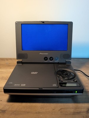 Vintage Pioneer PDV-LC10 Portable DVD Player Tested Works w/ Case Logic Bag