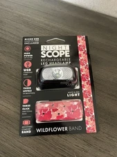 NIGHT SCOPE Headlamp USB Rechargeable Headlight White & Red Light