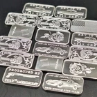 .999 Fine Silver Bar - Random Design  - Brilliant Uncirculated Bullion 1 Gram