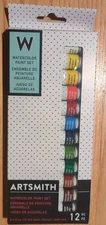 Artsmith - Watercolor Paint Set 12 Tubes