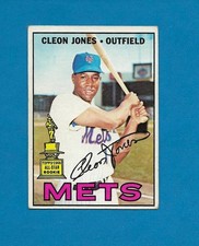 1967 Topps #165 Cleon Jones All Star ROOKIE card New York NY Mets Centered EX. rookie card picture