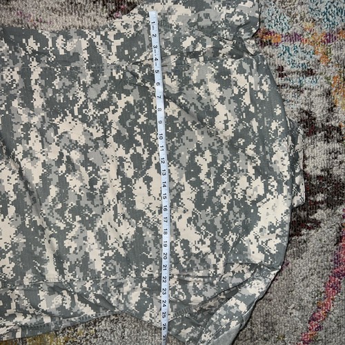 VTG Genuine US army field jacket BDU digital ACU camo shirts military Sz L - Picture 11 of 13