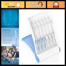 Replacement Water Flosser Tips, 6 Periodontal Picks + Storage Case, Dental Care