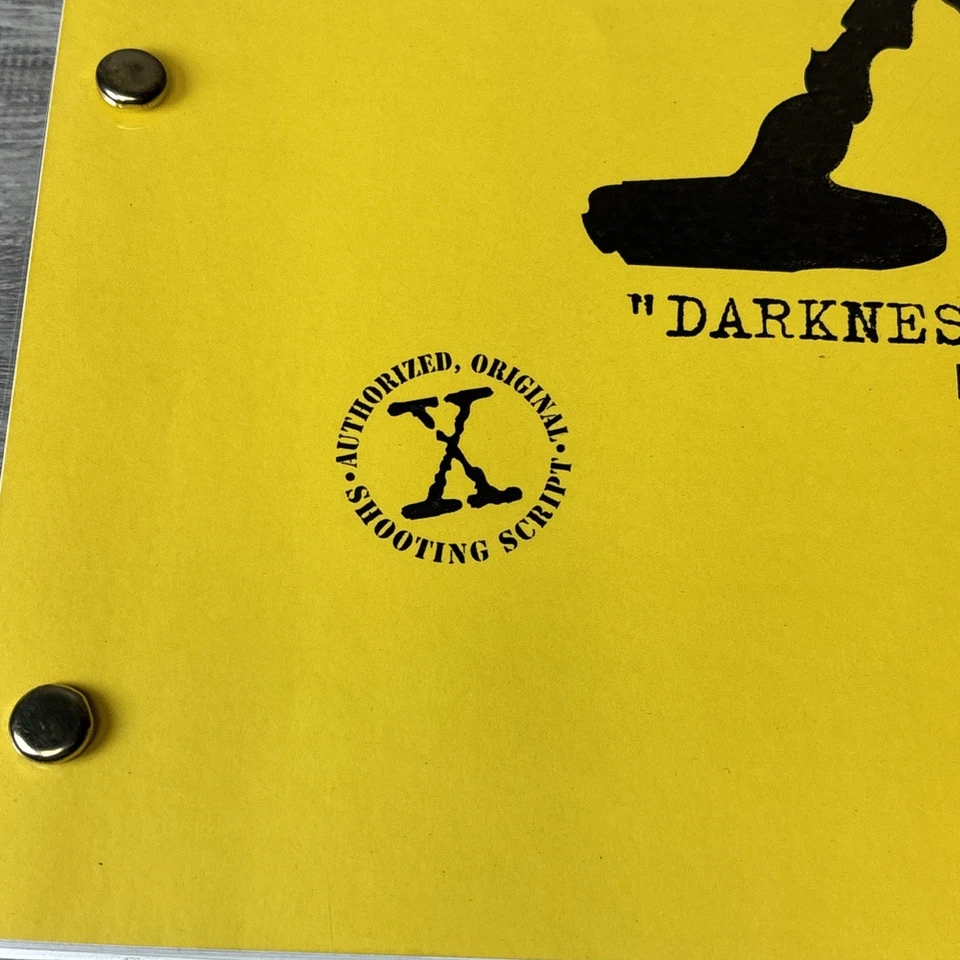 Akte X Original Drehbuch TV Show Darkness Falls 1994 gelb selten - Bild 4 von 4