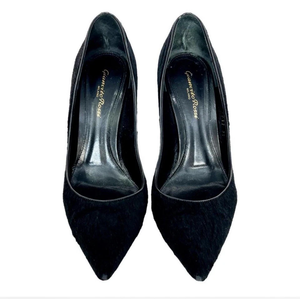 Saltos altos para cabelo de pônei preto Gianvito Rossi - Imagem 2 de 4