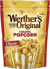 Werther'S Original Caramel Popcorn, Gourmet Popcorn with a Caramel Twist, 140 G