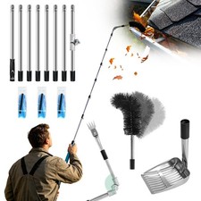 12FT Gutter Cleaning Tools from the Ground, Cleaner Kit 12 ft, Black