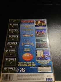 Fighters Megamix Sega Saturn Complete Disc + Case + Manual + Reg. Card