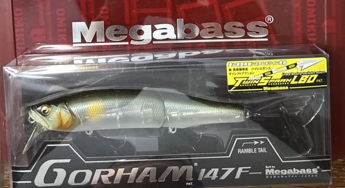 Megabass GORHAM 147F Color PM WAKA AYU. NICE JDM NIB! Box does have a crease.