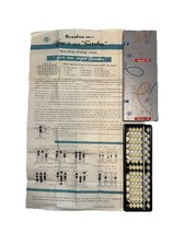 Japanese Soroban Abacus  1:4 Beads  Vintage White Beads  Made in Japan 65