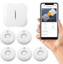 WiFi Water Leak Detector for Home 5pack, 120dB Adjustable Alarm, Smart Water Sen