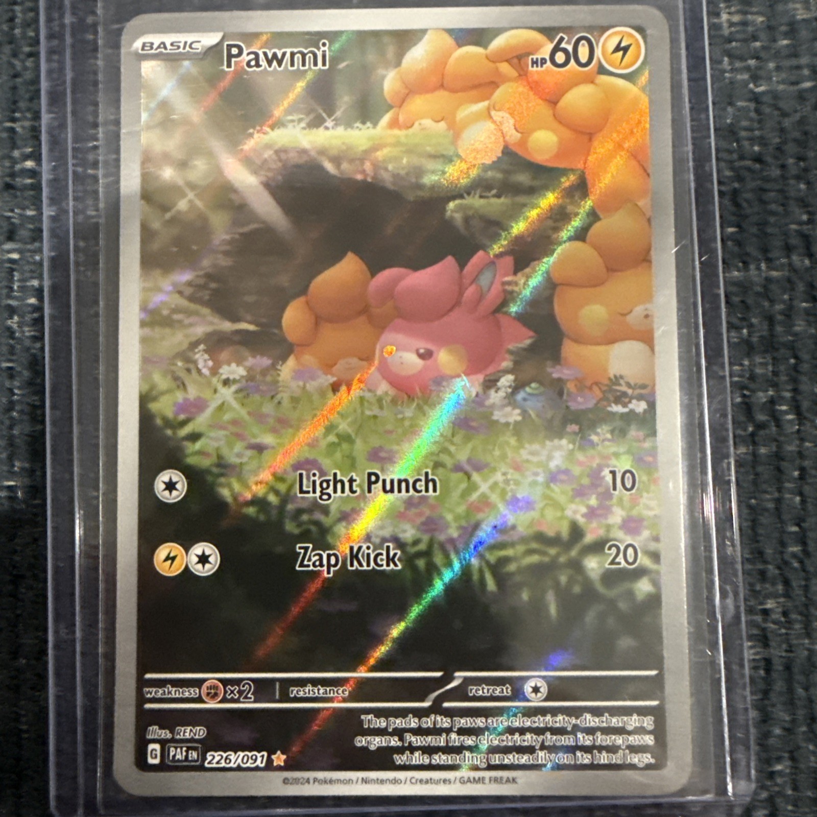 Pawmi 226/091 SV: Paldean Fates Holo