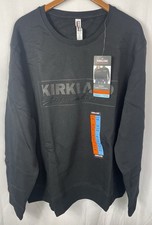Kirkland Signature Unisex Black Crewneck with Logo Men's XXL Women's XXXL NWT