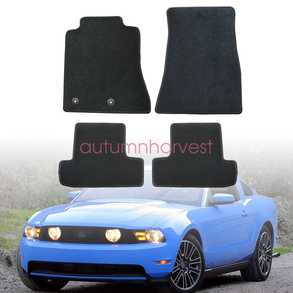 Alfombrillas de terciopelo de repuesto para Ford Mustang 2005 2006 2007 2008 2009 Foto 2 de 4