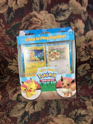 Pokémon Let's Play Pokémon TCG Box of 2 Decks - Pikachu and Eevee