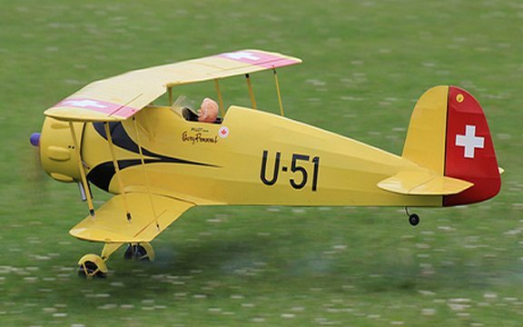 1/4 Scale Bucker Jungmeister Giant Scale RC Model AIrplane