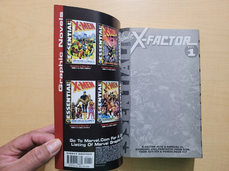 Marvel Essential X Factor Volumen 1 Marvel Comics Novela Gráfica TPB Foto 4 de 4